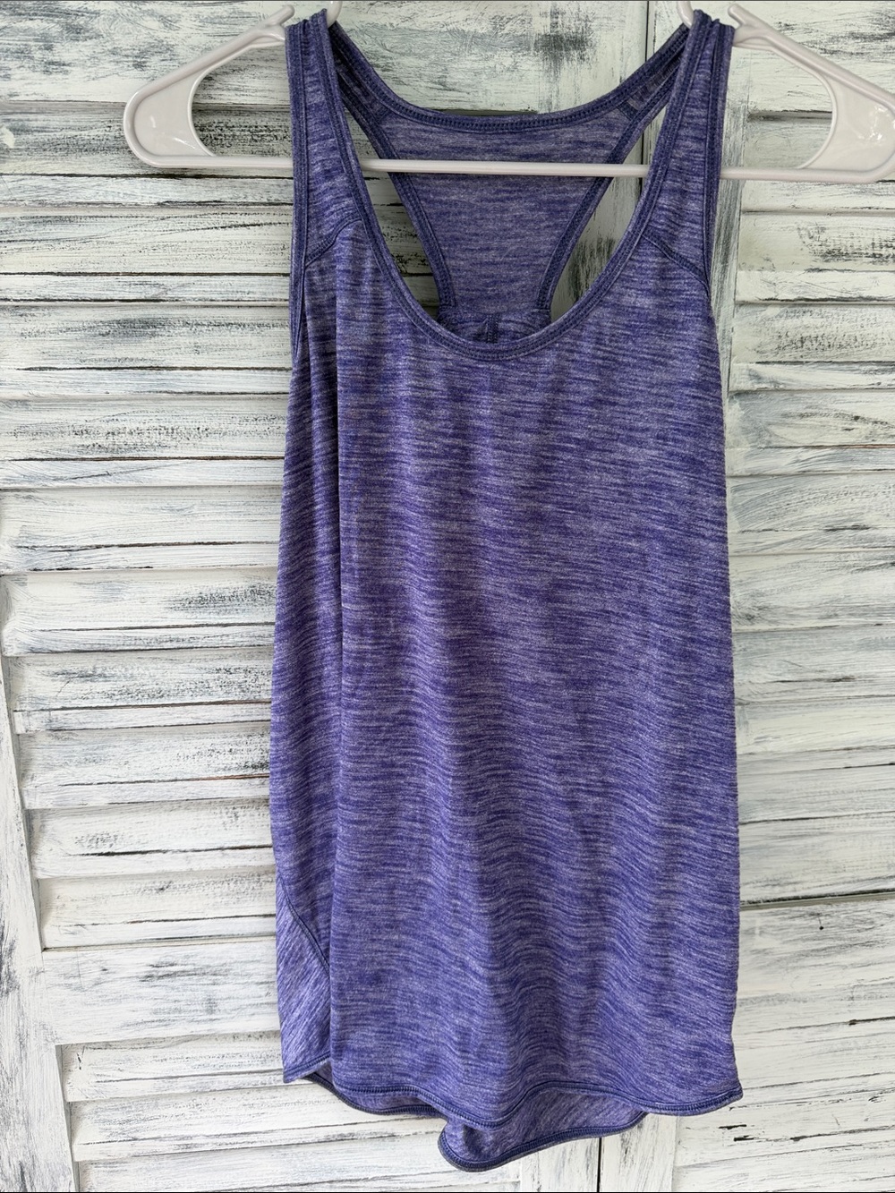 lululemon athletica Heathered Purple Essentials Tank Sz 8